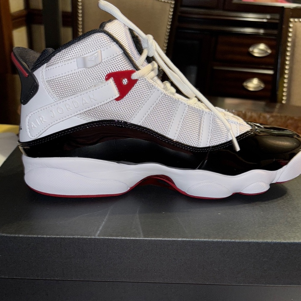 NWT- Jordan 6 Rings White/Black-Varsity Red Sneakers. Never worn!!! - Picture 3 of 16